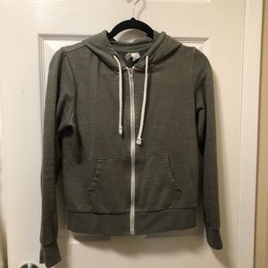 H&M basic green hoodie